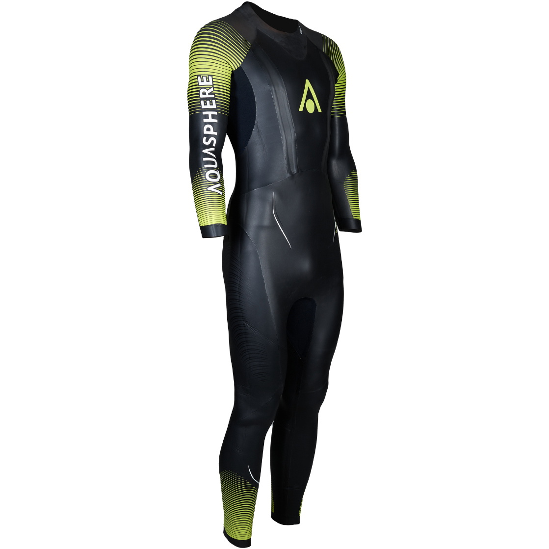 2025 Aquasphere Mens Exocet Ultra Open Water Swim Wetsuit WS0230173 - Black / Hot Lime